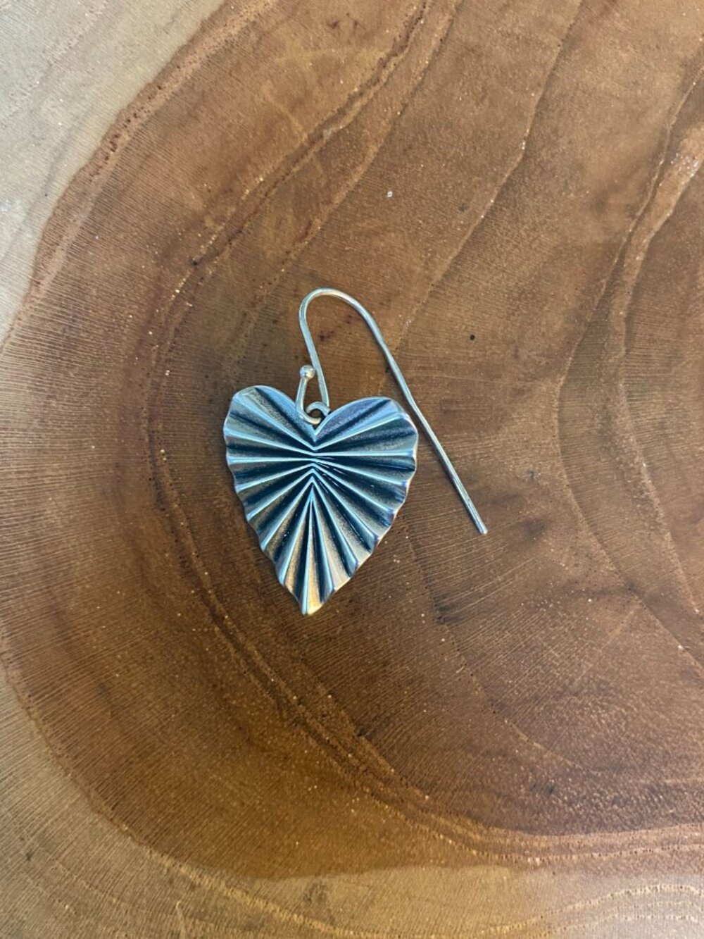 SINGLE Retired James Avery Ava Heart Earring, Sterling Silver